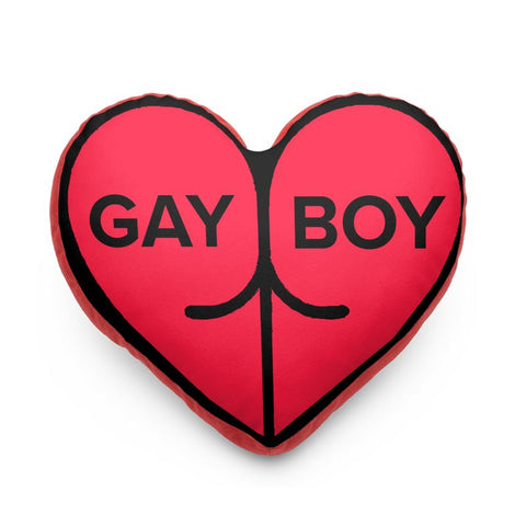 Gay Boy- Heart Pillow - Les Deux Garçon