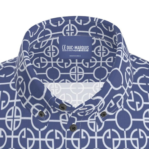 Marquis Navy- Collar Shirt